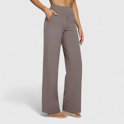 Hilary | Women's High-Waisted Wide Leg Dress Pants