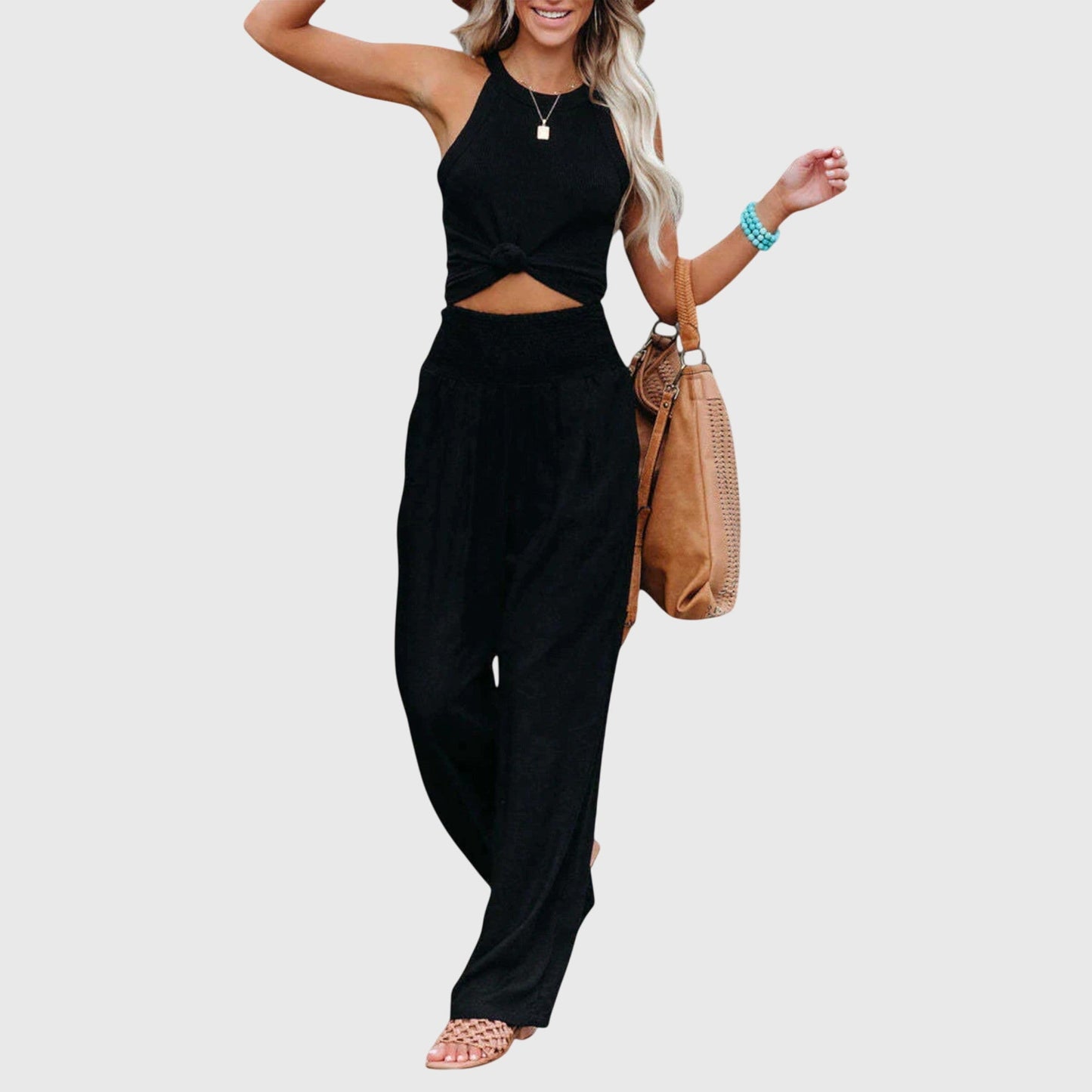 Julie | Women's Wide Leg Flowy Palazzo Pants – Elegant Everyday