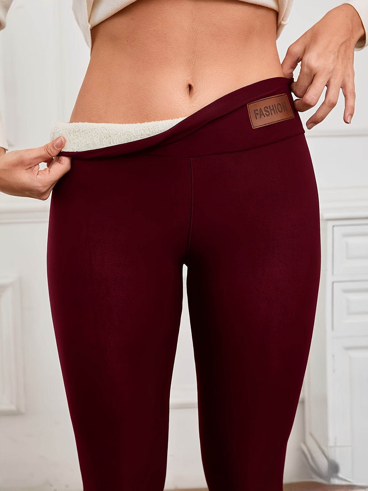 Erika Sherpa-Lined High-Waist Leggings, a Cozy Sweatpants Alternative