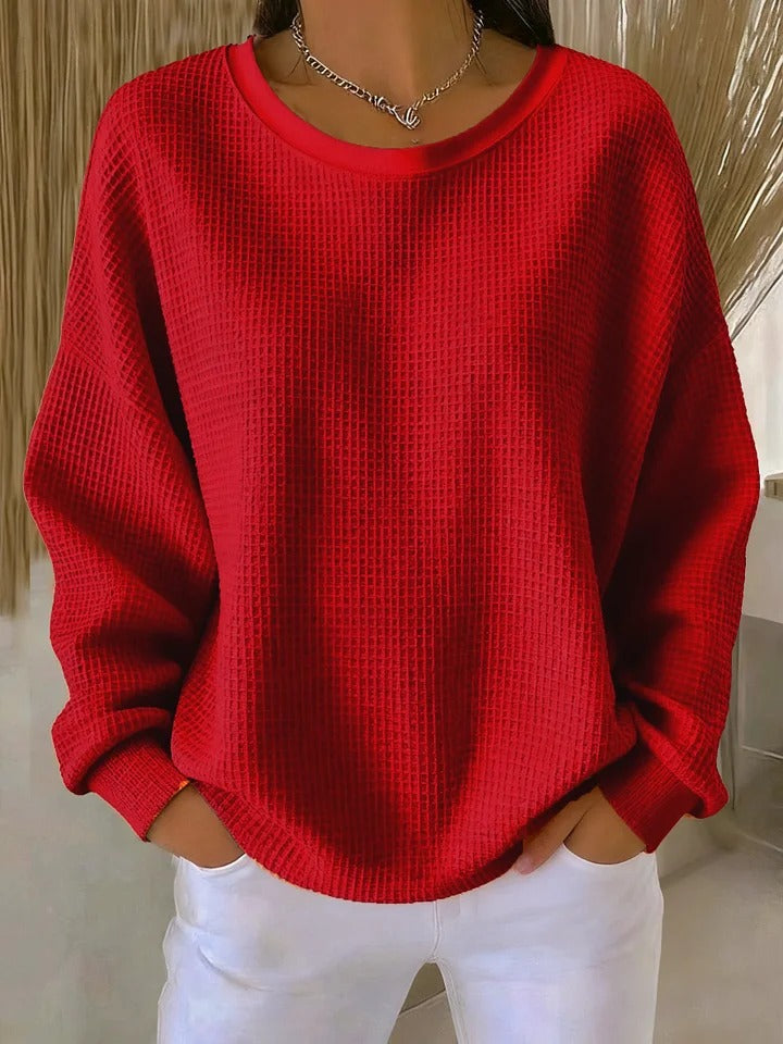 Nova | Women's Classic Sweater Crew Neck Pullover - Everyday Style