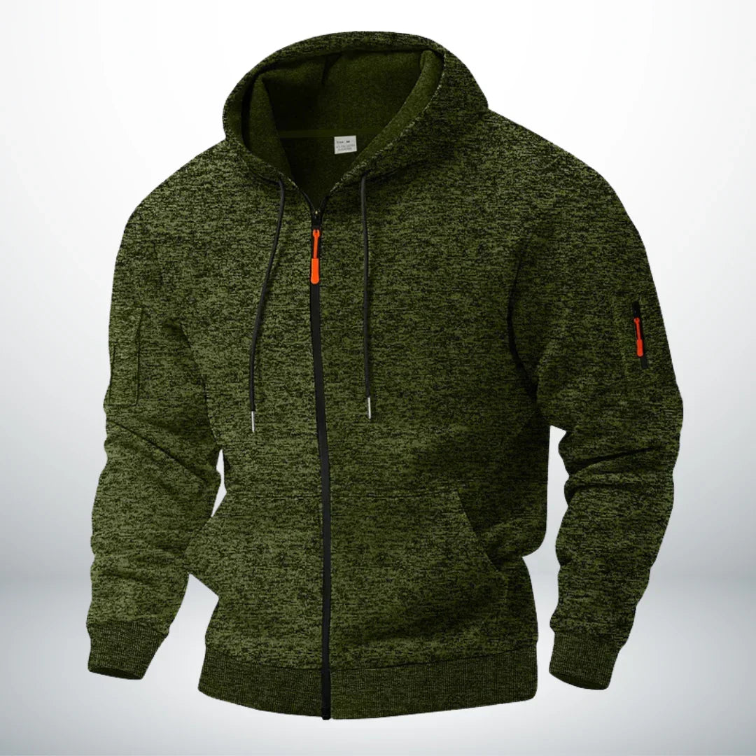 Nils | Zip-Up Fleece Jacket with Stand Collar for Men