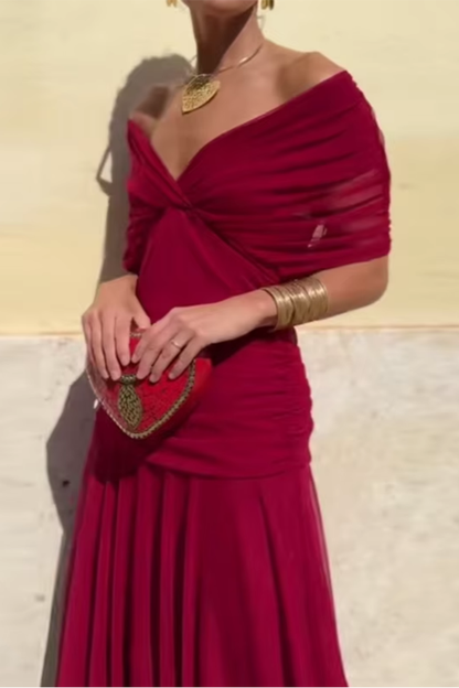 Arielle | Women's Elegant Flowy Midi Dress – Brunch to Evening