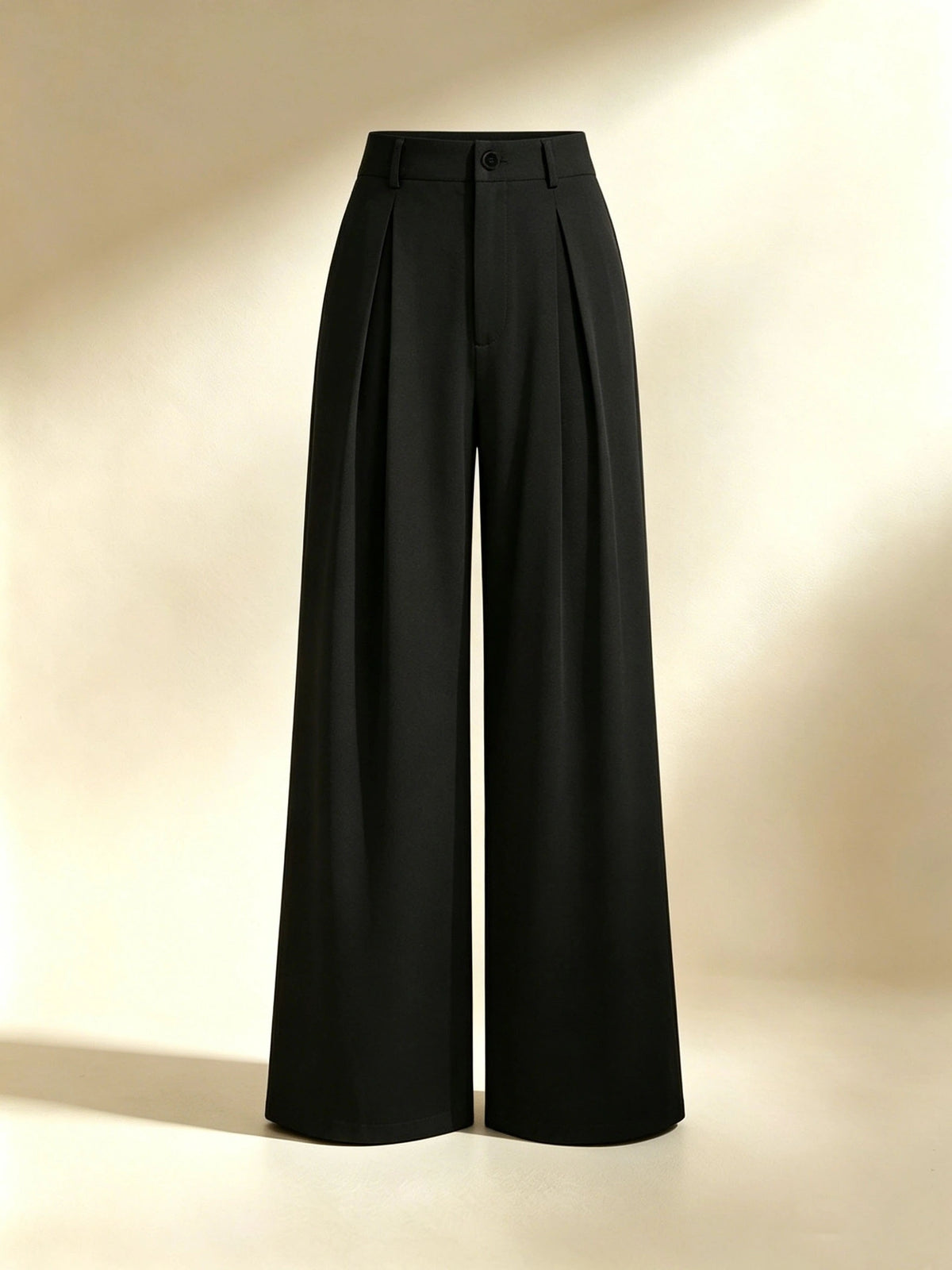 Berit | Pleated Wide-Leg High-Waist Trousers for Women