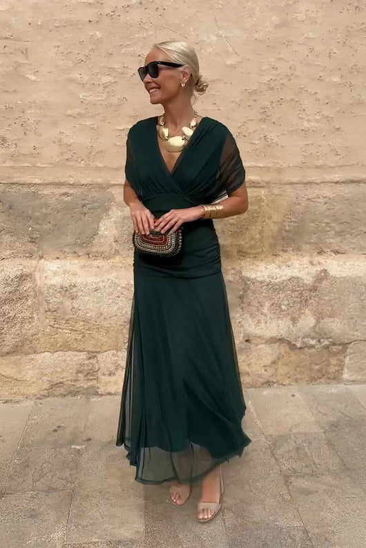 Arielle | Women's Elegant Flowy Midi Dress – Brunch to Evening