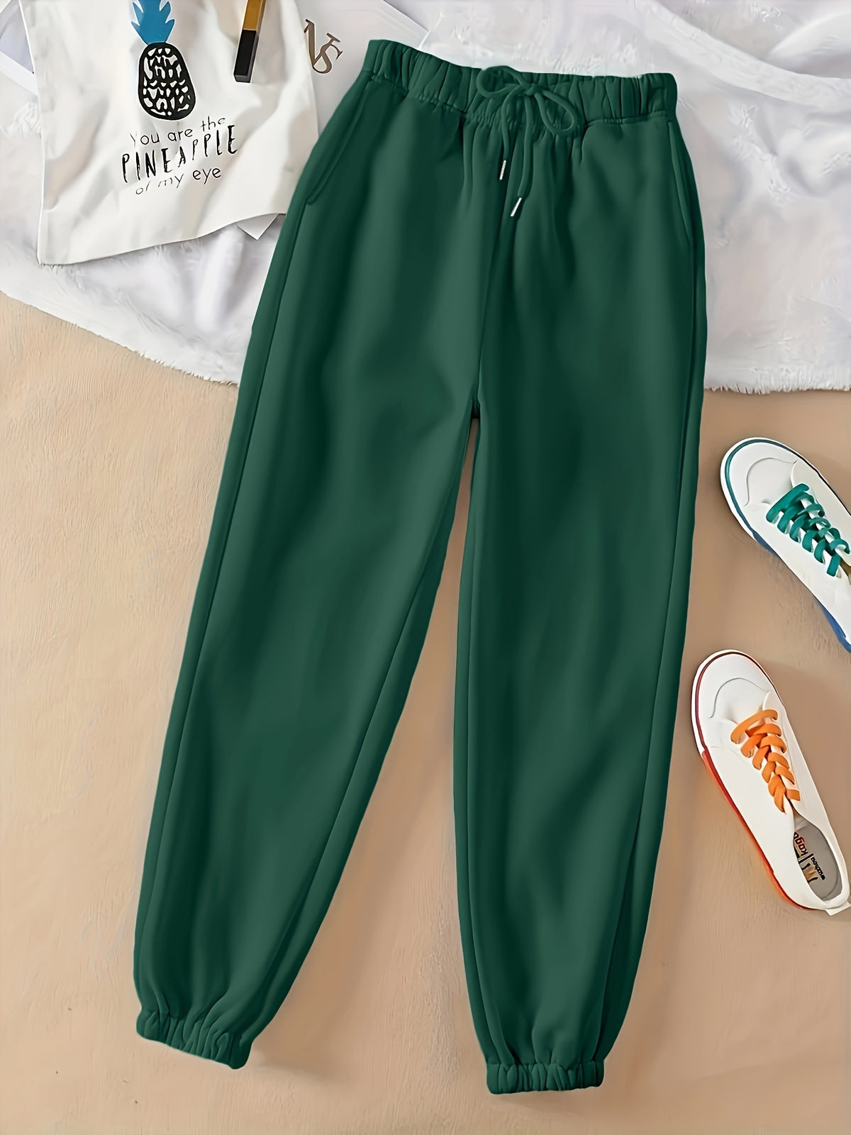 Ellinor | Drawstring Jogger Sweatpants with Elastic Cuffs
