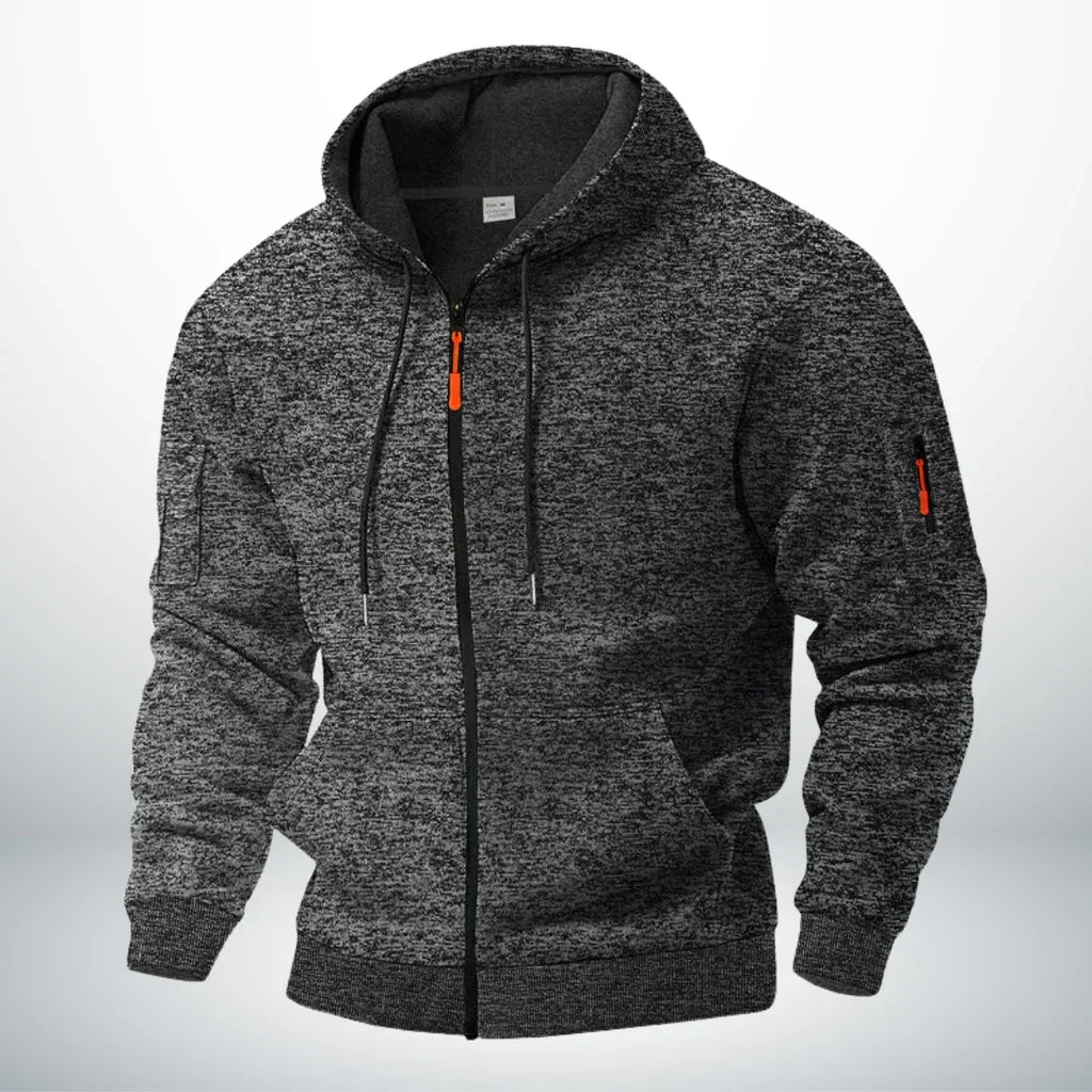 Nils | Zip-Up Fleece Jacket with Stand Collar for Men