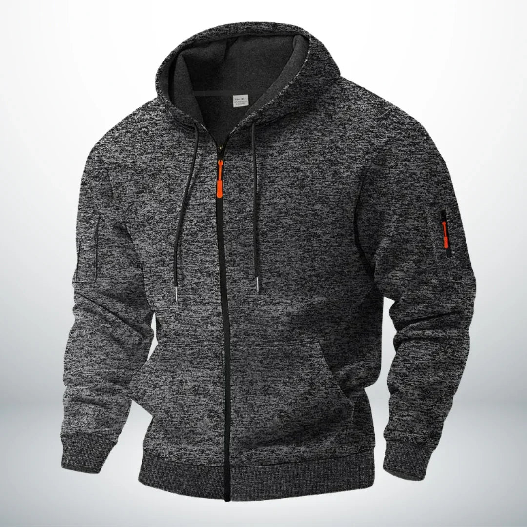 Nils | Zip-Up Fleece Jacket with Stand Collar for Men