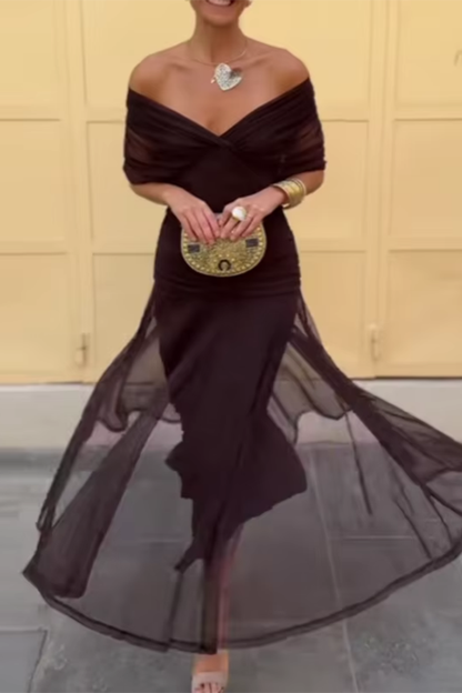 Arielle | Women's Elegant Flowy Midi Dress – Brunch to Evening