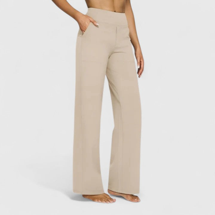 Hilary | Women's High-Waisted Wide Leg Dress Pants