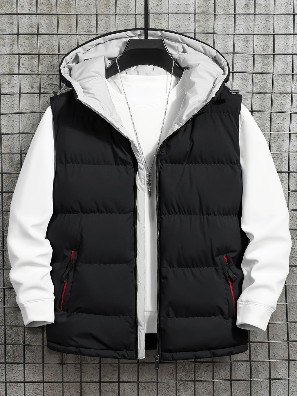 Pieter | Quilted Hooded Puffer Vest for Men
