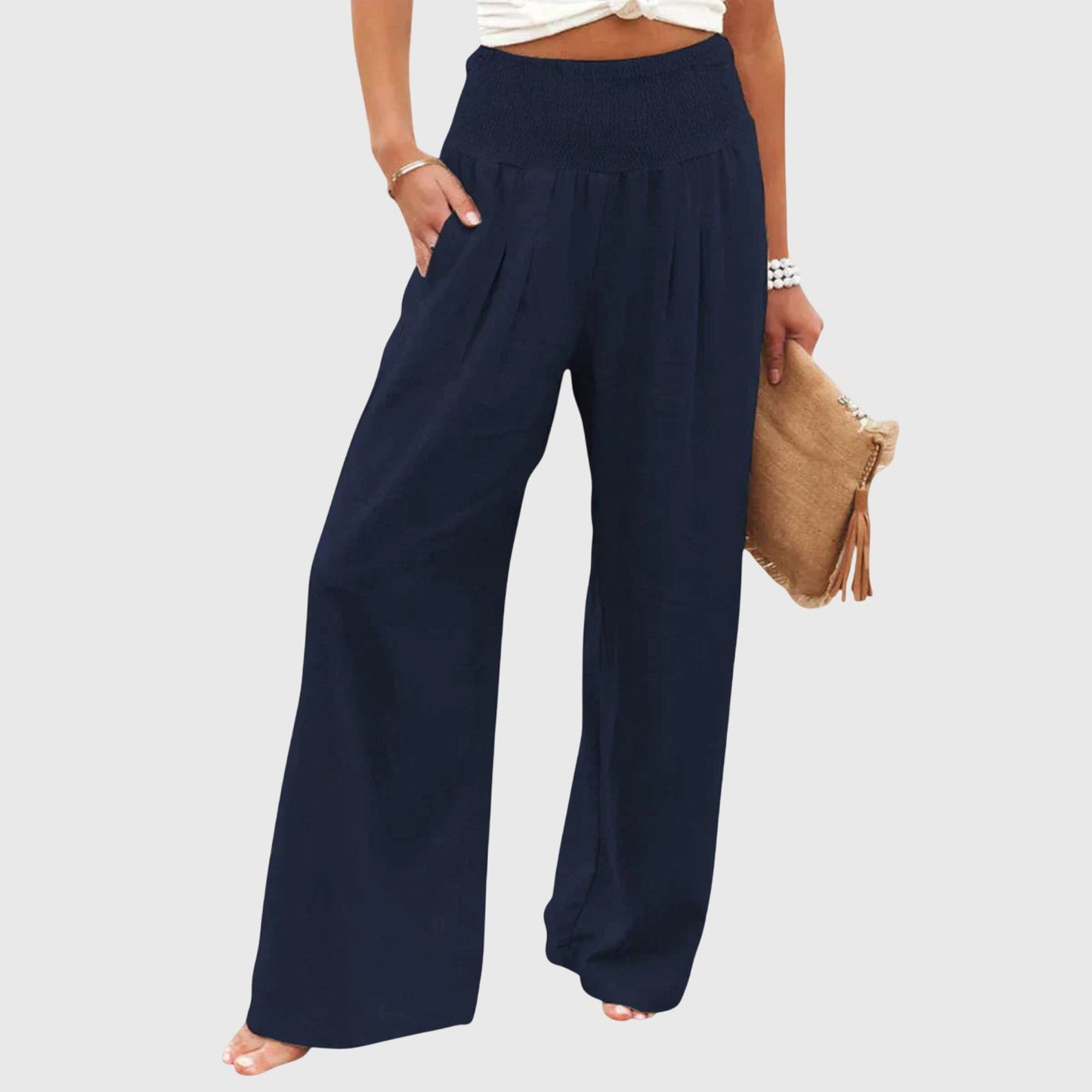 Julie | Women's Wide Leg Flowy Palazzo Pants – Elegant Everyday