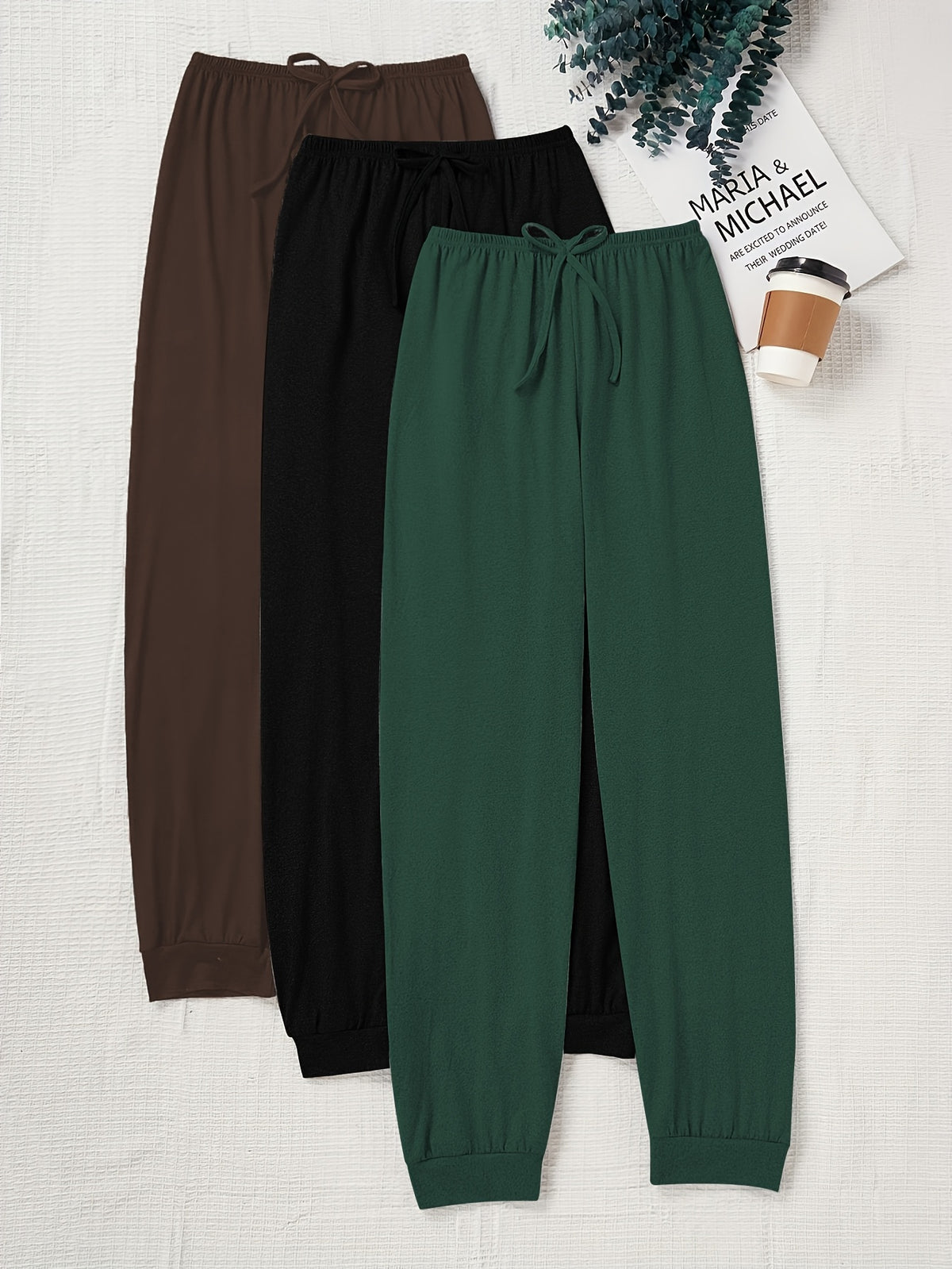 Enid Sweatpants – 3-Piece Drawstring Lounge Set for Women