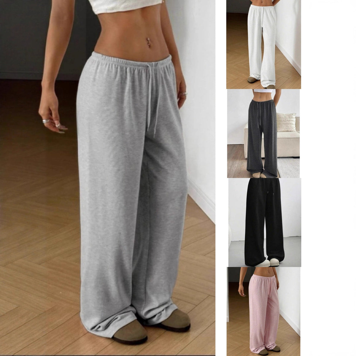 Magnhild | Wide-Leg Drawstring Sweatpants for Women