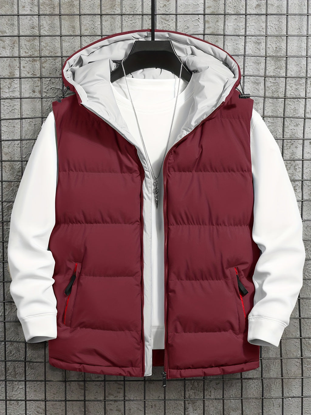 Pieter | Quilted Hooded Puffer Vest for Men
