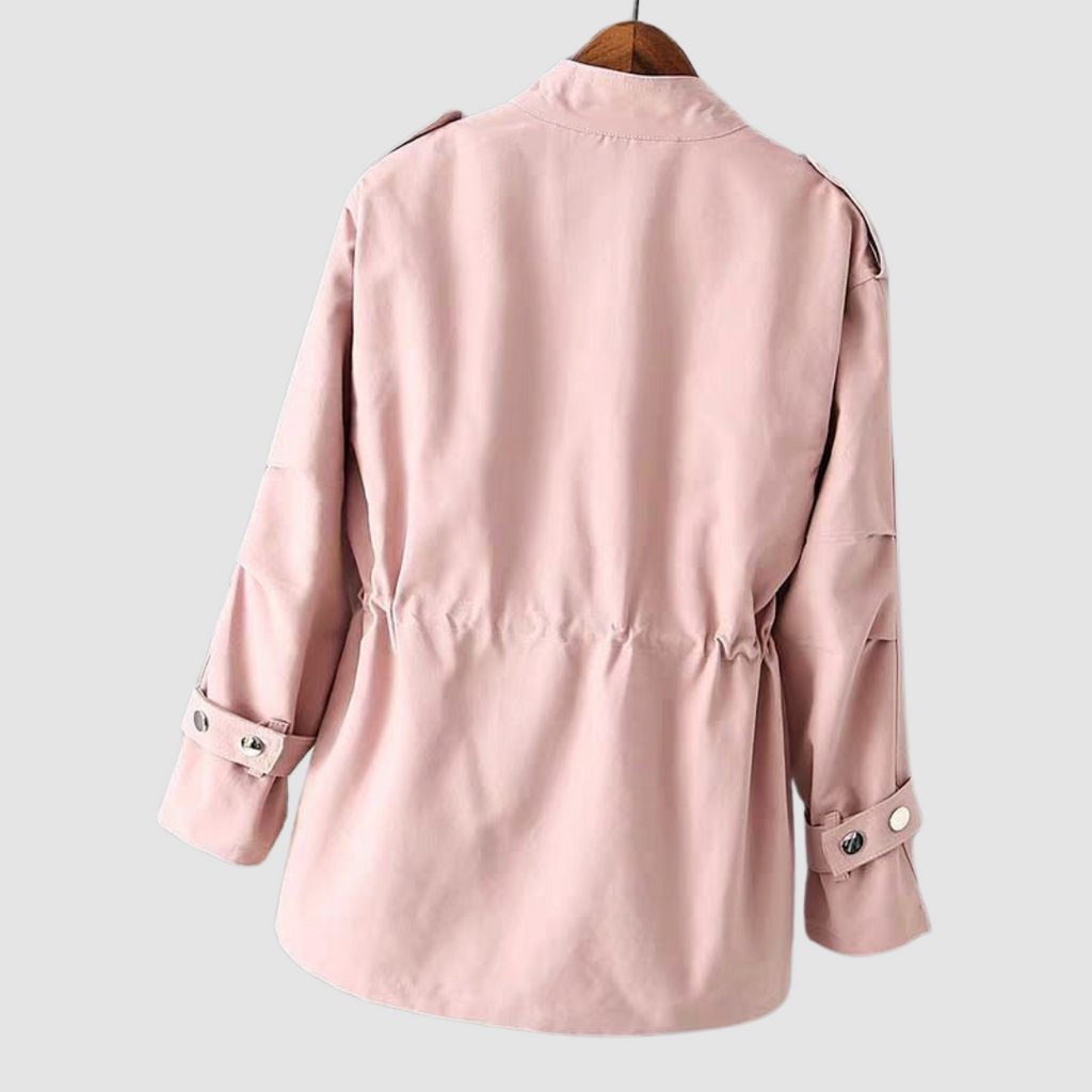 Elaine | Women's Windbreaker Jacket Hooded Zip Waist – Fall Outings
