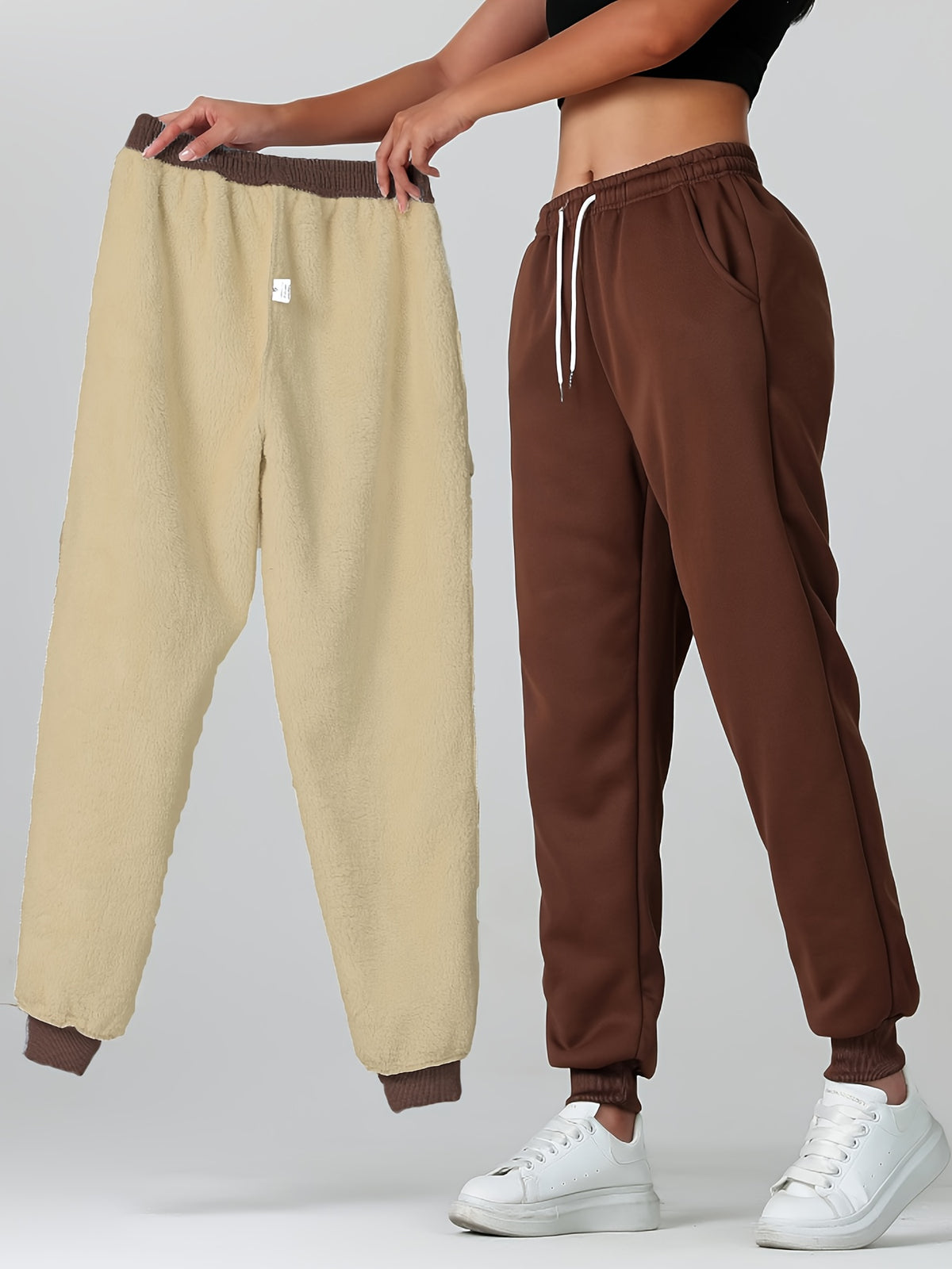 Elvira | Fleece-Lined Drawstring Sweatpants for Women