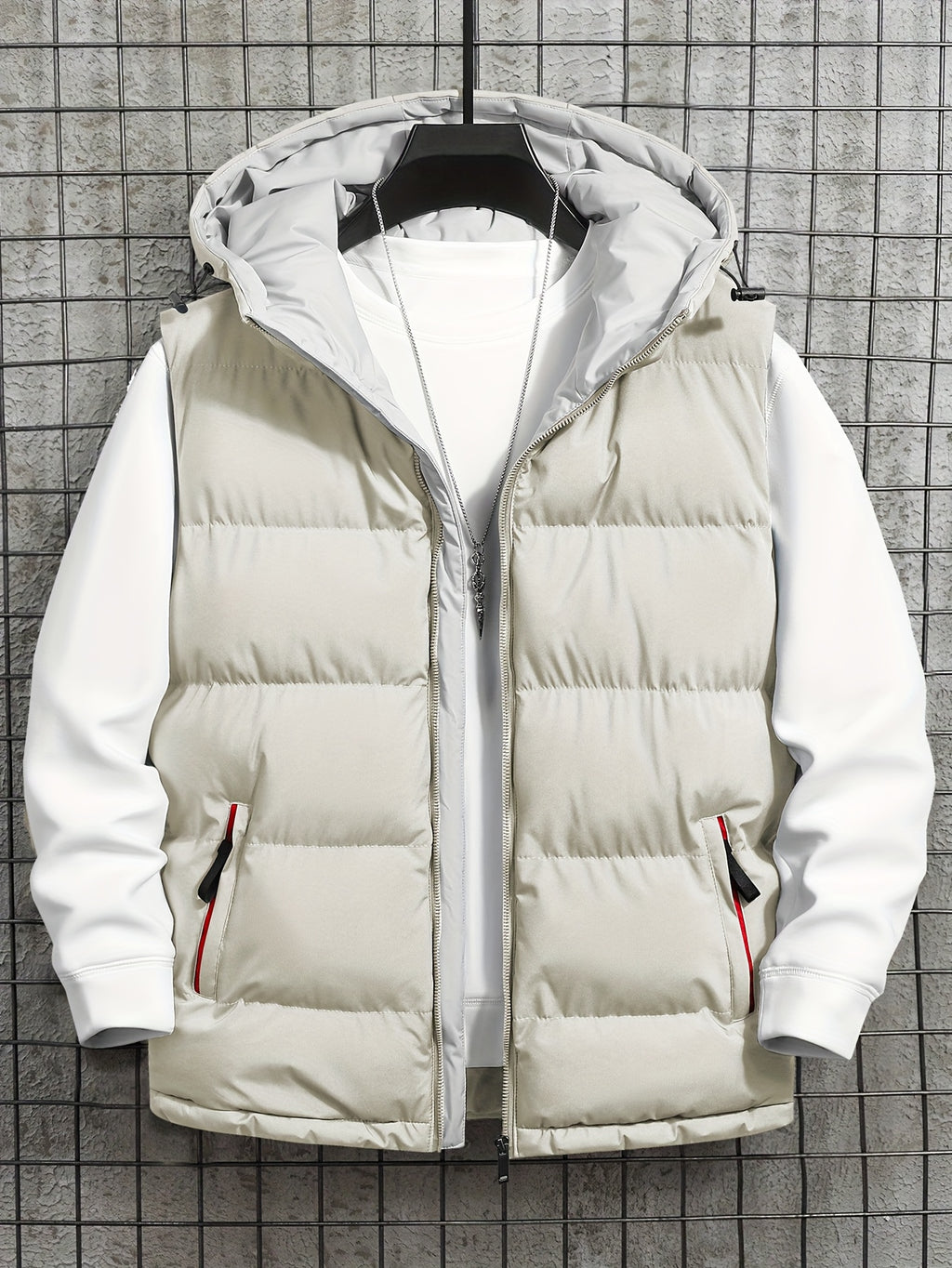 Pieter | Quilted Hooded Puffer Vest for Men