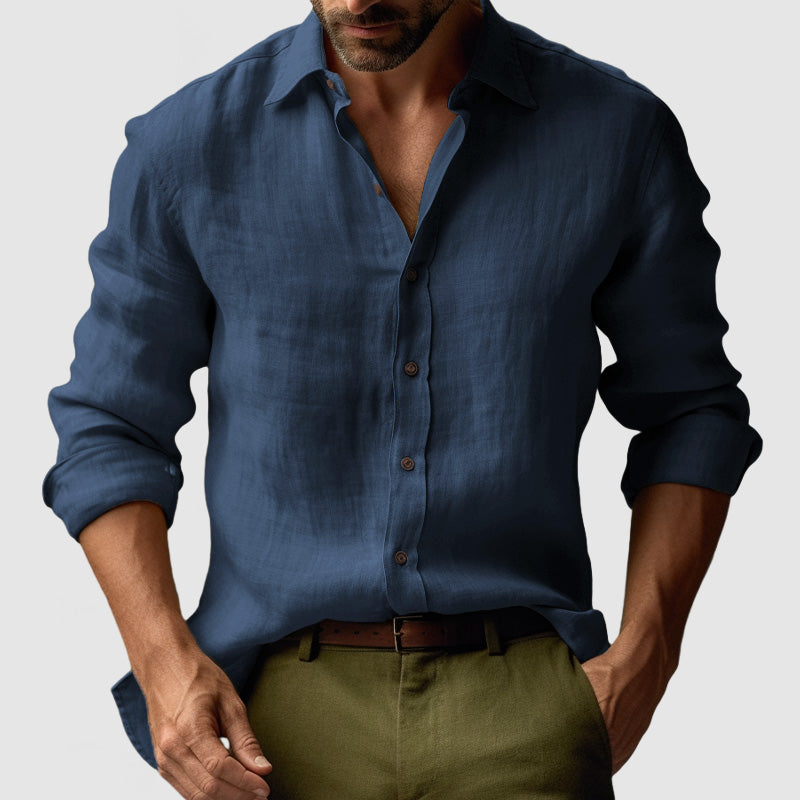 Lucas | Button-Down Collar Long Sleeve Shirt for Men