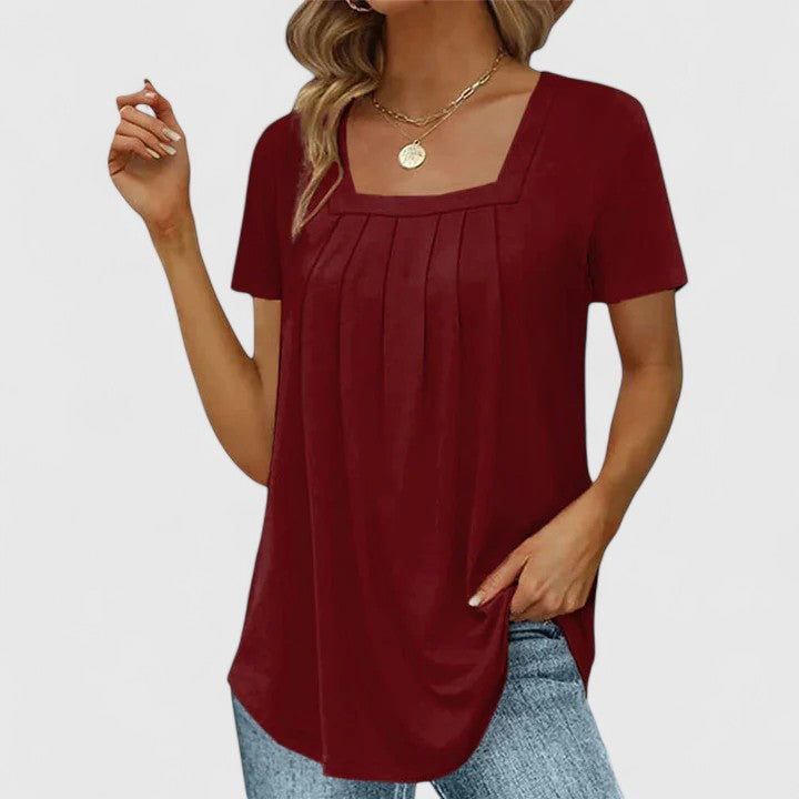 Mirelina | Women's Square Neck Blouse – Summer Workwear