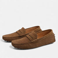 Viktor | Textured Slip-On Driver Loafers for Men