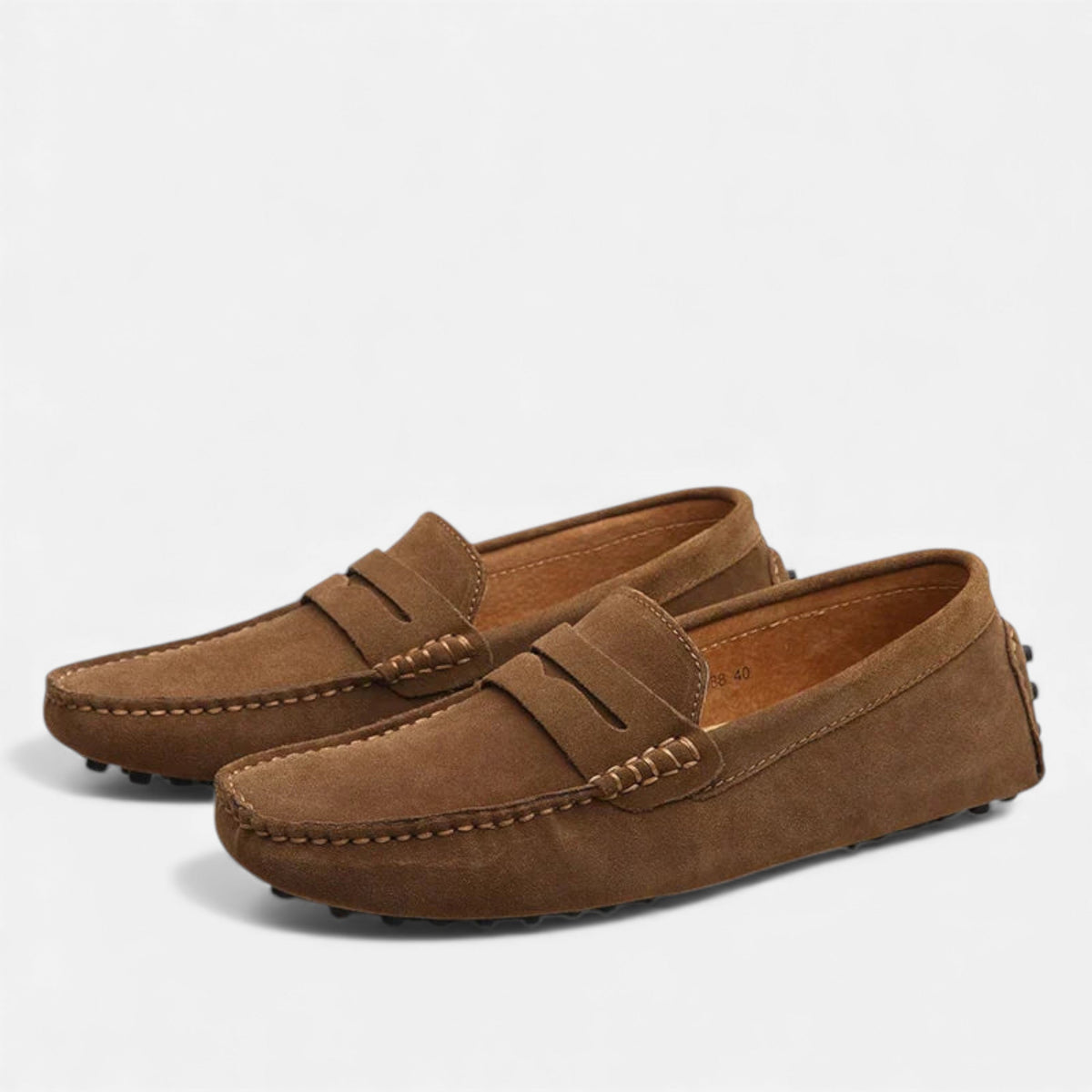 Viktor | Textured Slip-On Driver Loafers for Men