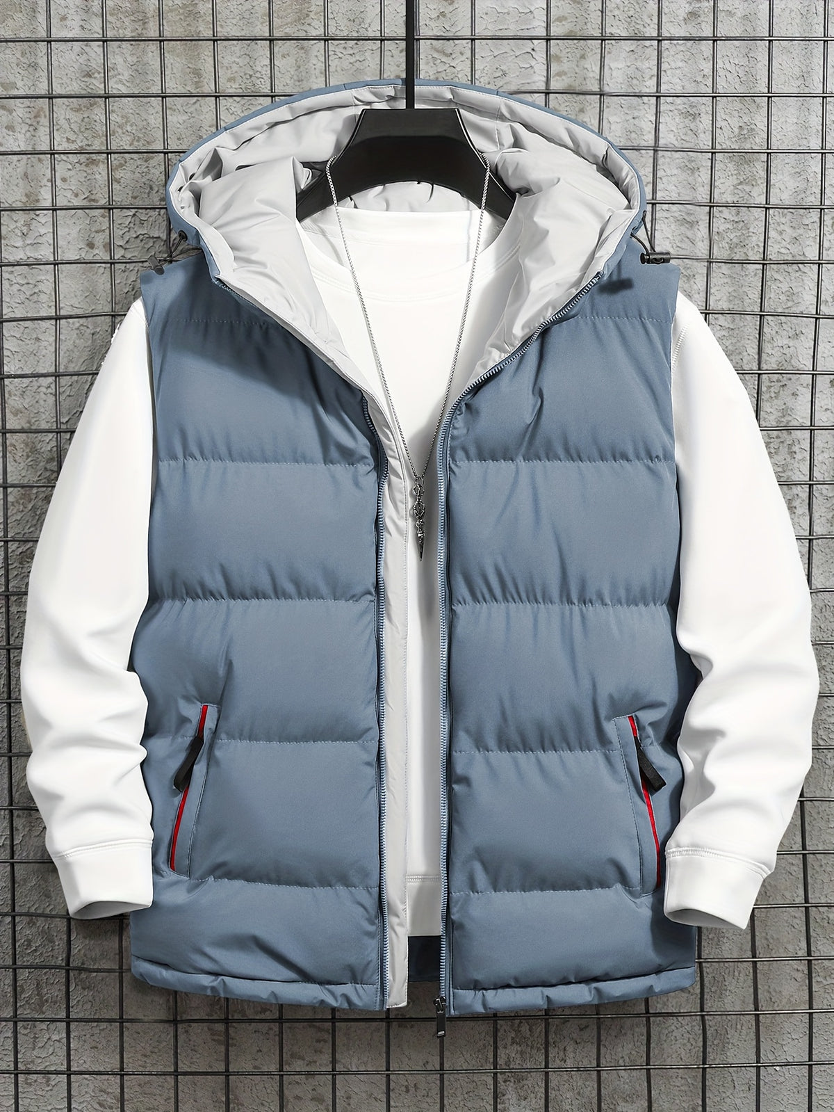 Pieter | Quilted Hooded Puffer Vest for Men