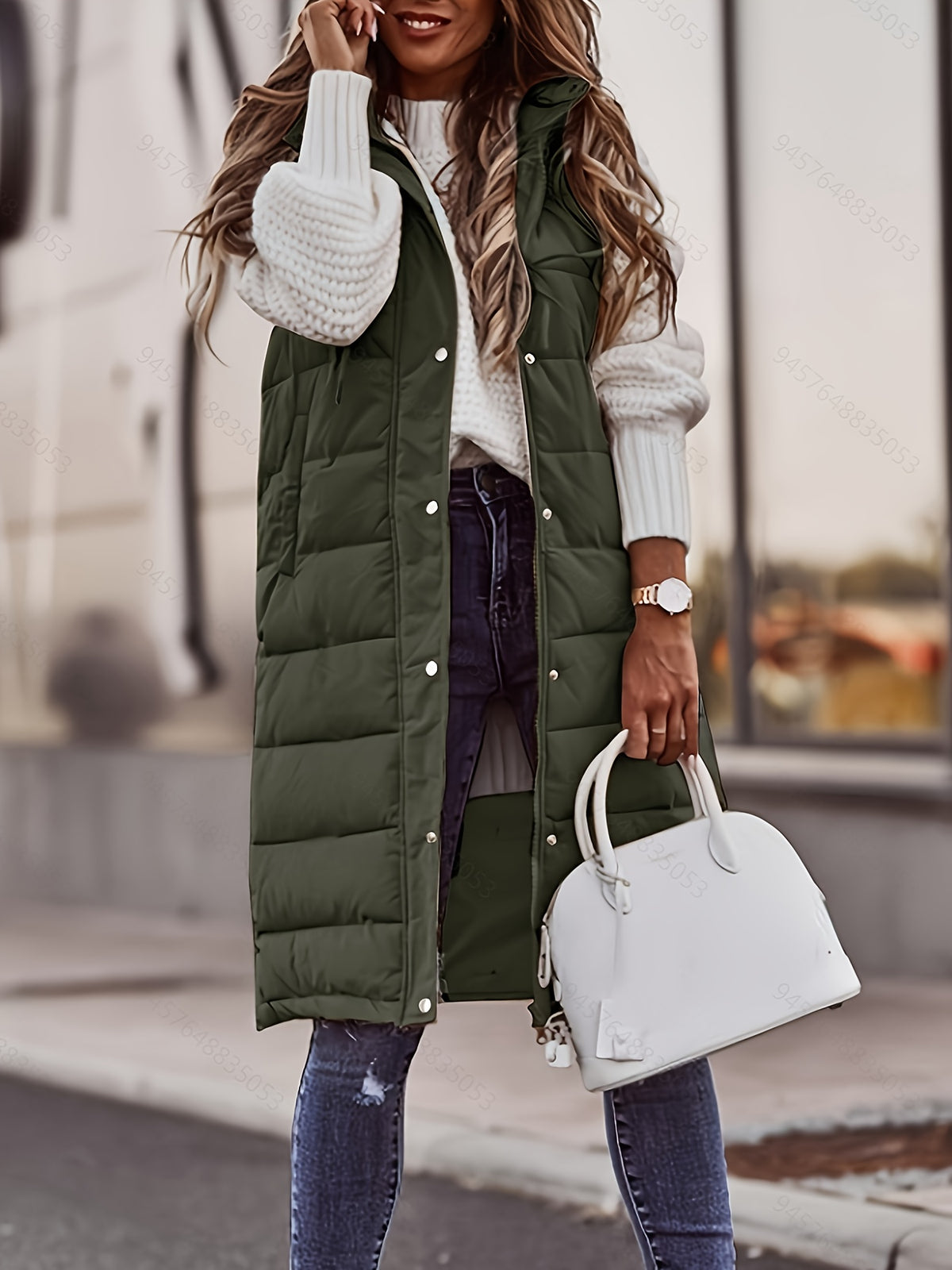 Femke | Quilted Longline Puffer Jacket Vest for Women