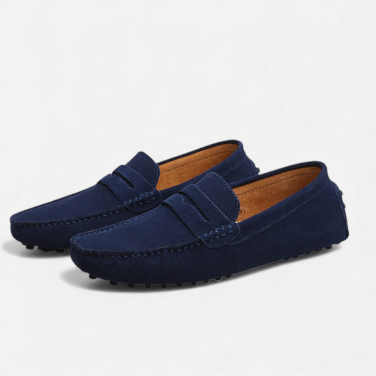 Viktor | Textured Slip-On Driver Loafers for Men