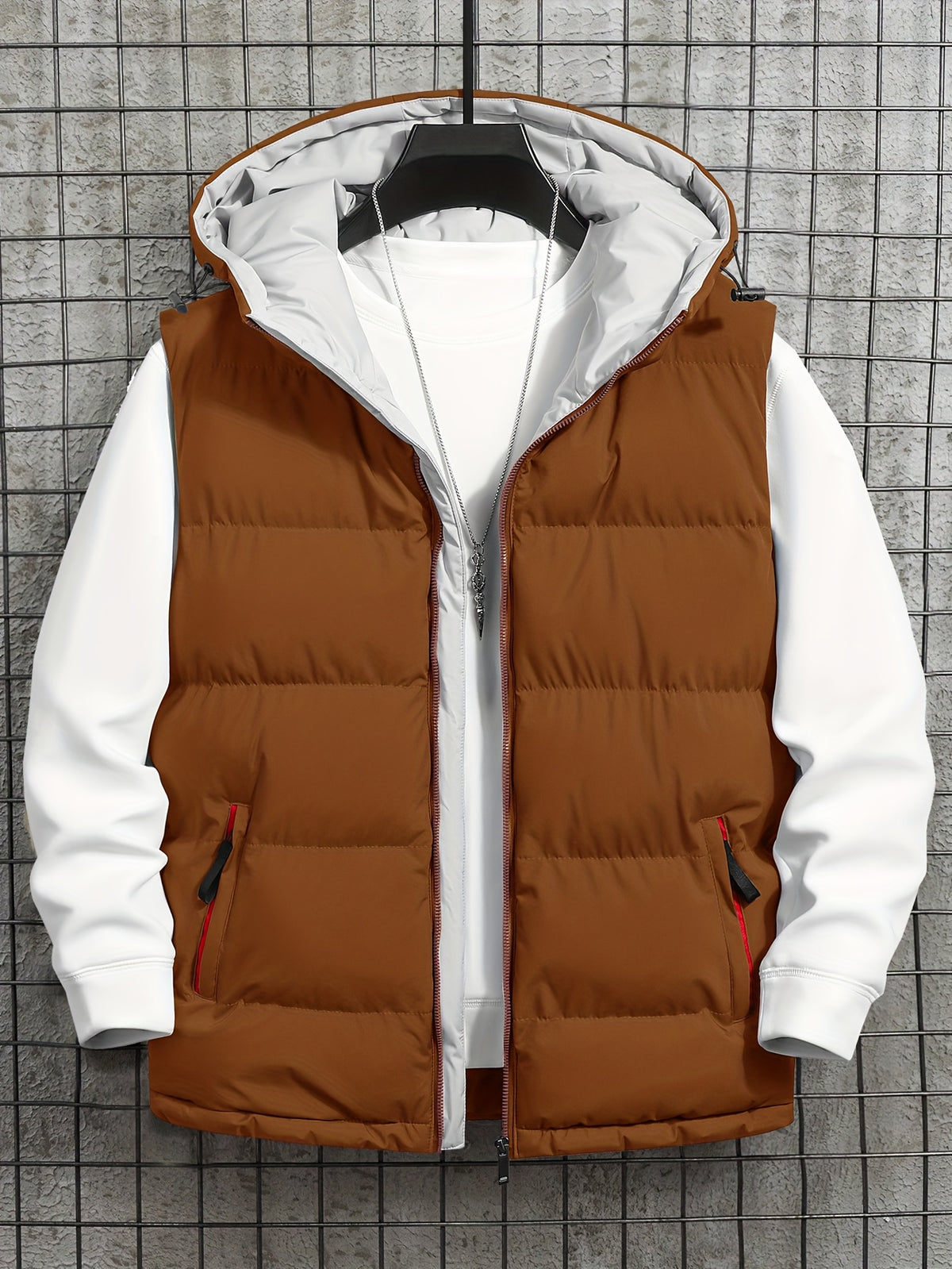 Pieter | Quilted Hooded Puffer Vest for Men