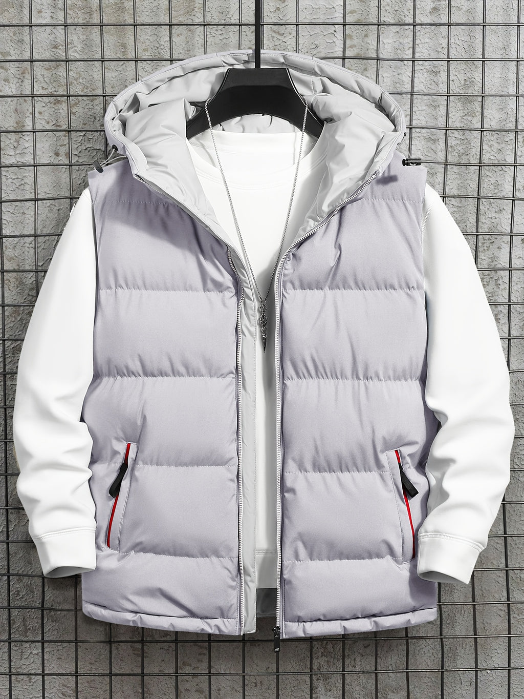 Pieter | Quilted Hooded Puffer Vest for Men
