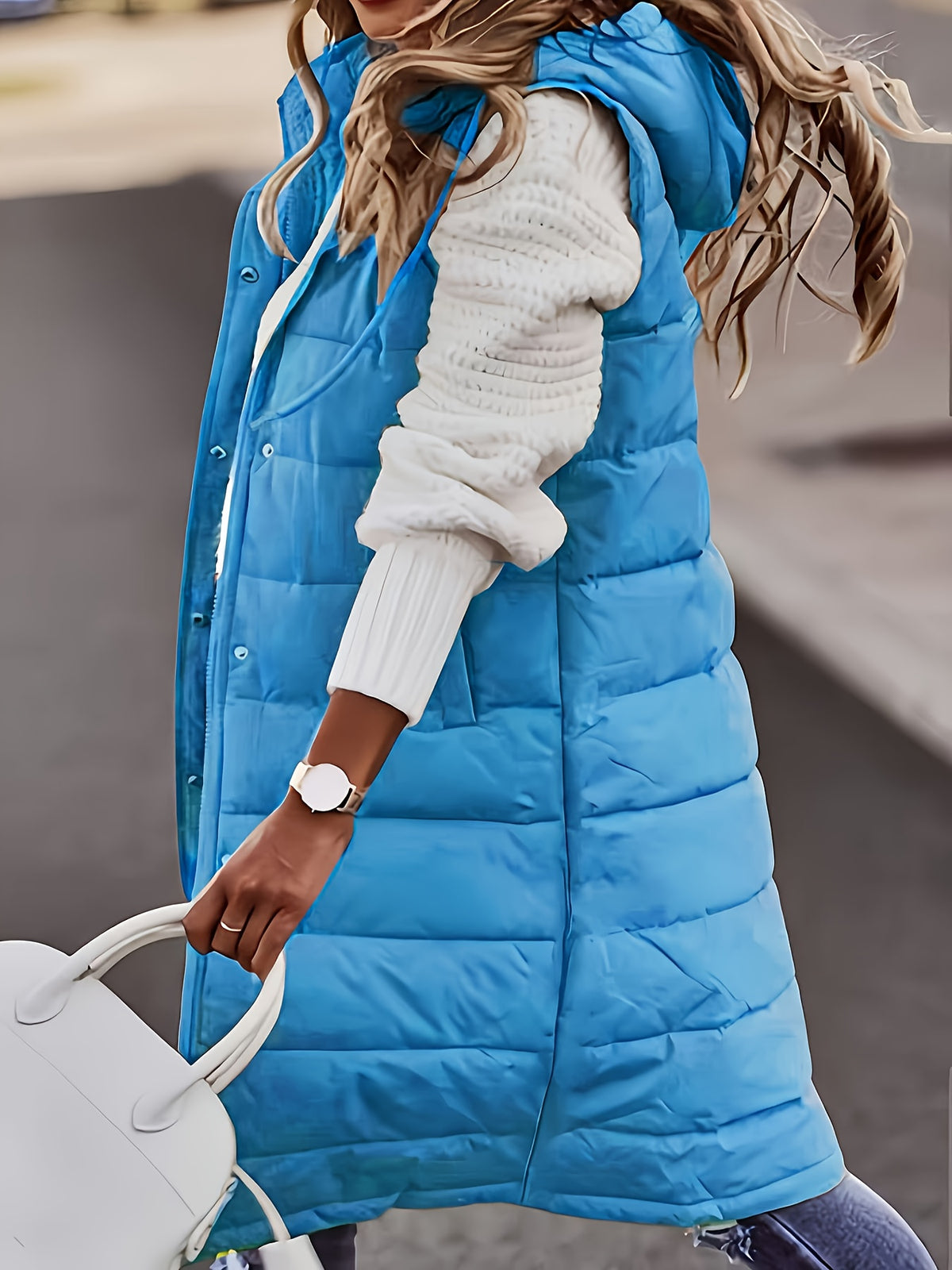 Femke | Quilted Longline Puffer Jacket Vest for Women