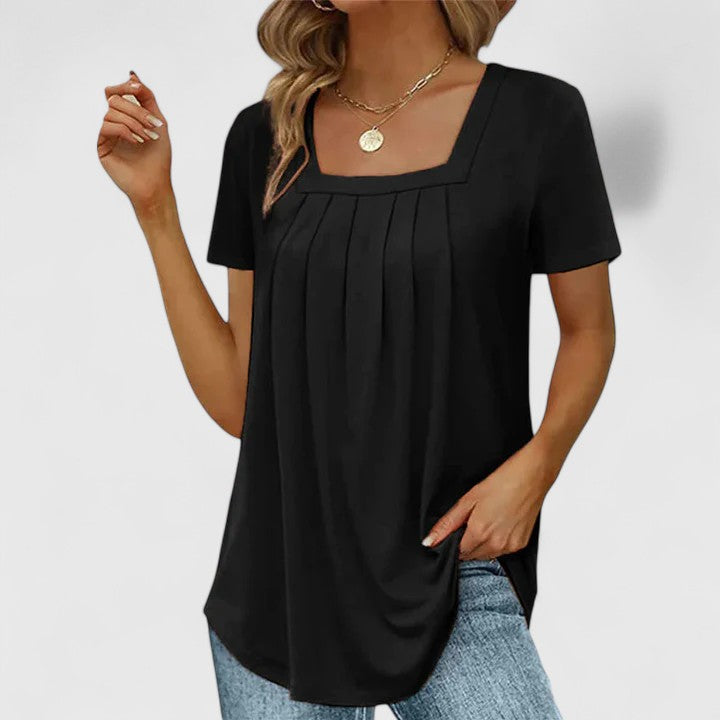 Mirelina | Women's Square Neck Blouse – Summer Workwear