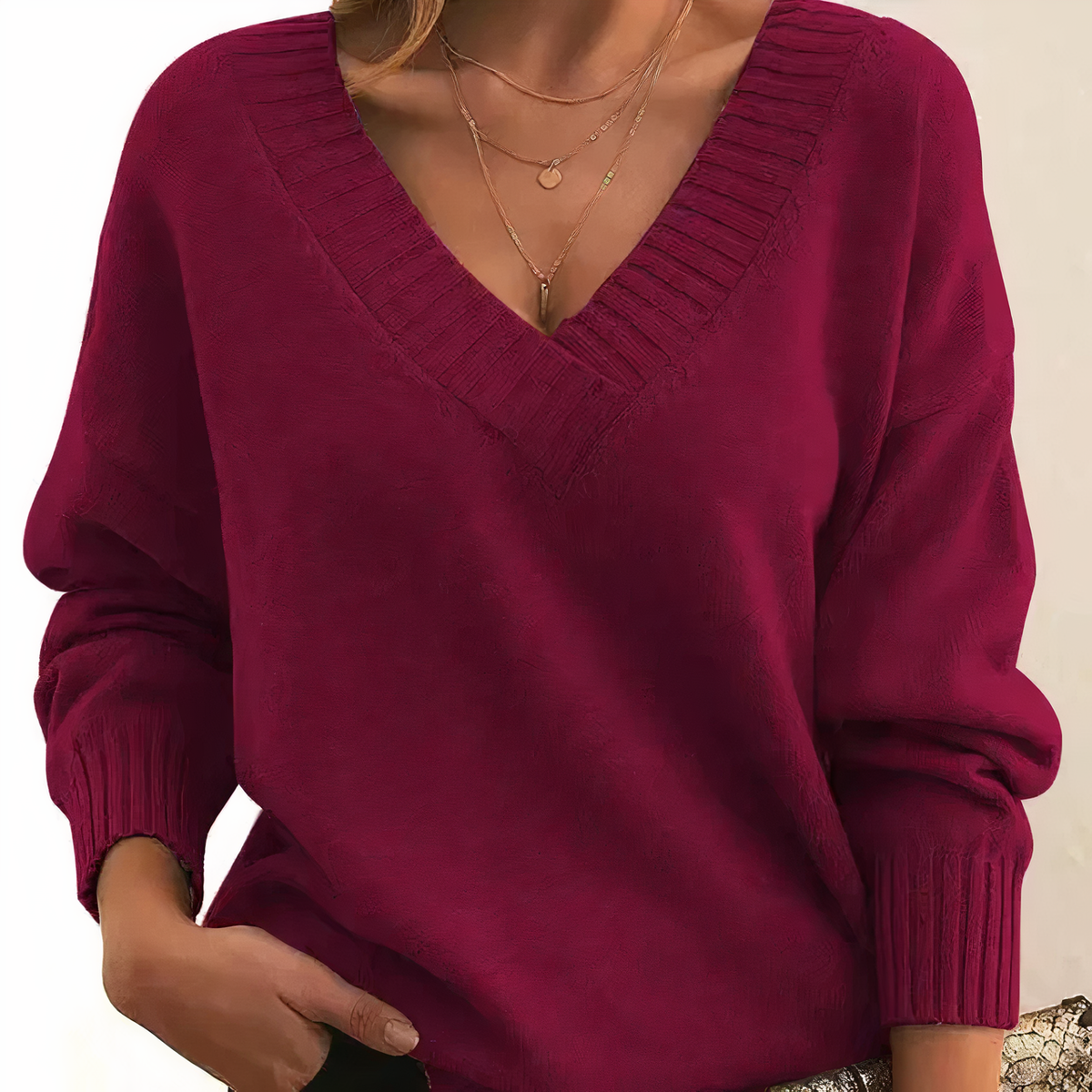 Marigold | Ribbed Turtleneck Knitted Sweater for Women