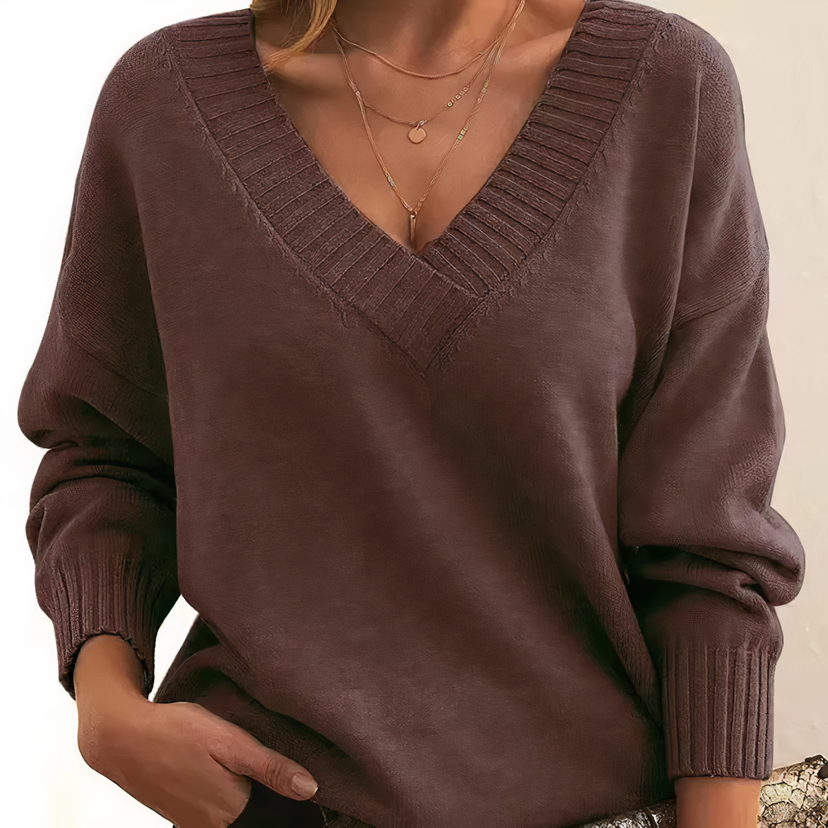 Marigold | Ribbed Turtleneck Knitted Sweater for Women