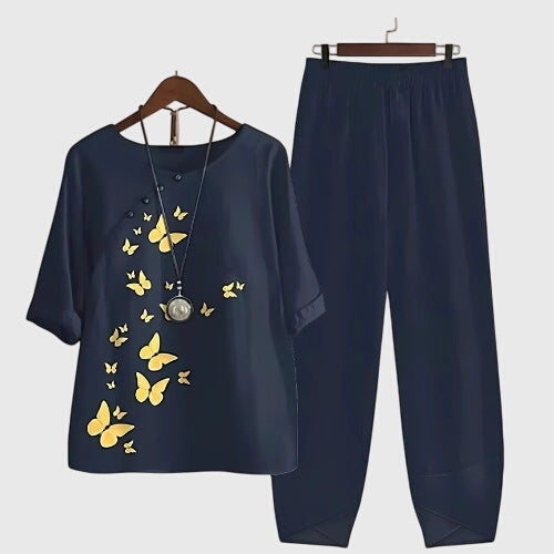 Alessia | Women's Two Piece Set Relaxed-Fit Loungewear