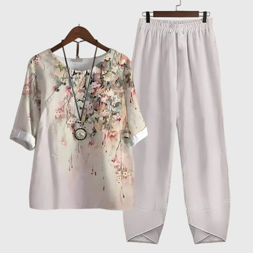 Alessia | Women's Two Piece Set Relaxed-Fit Loungewear