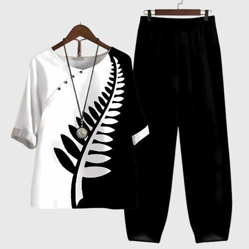 Alessia | Women's Two Piece Set Relaxed-Fit Loungewear