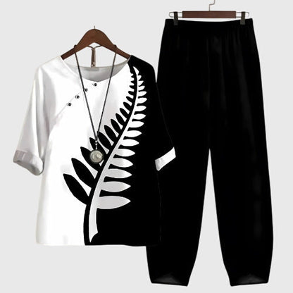 Alessia | Women's Two Piece Set Relaxed-Fit Loungewear