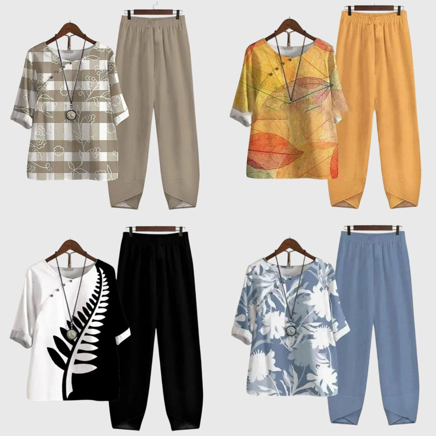 Alessia | Women's Two Piece Set Relaxed-Fit Loungewear