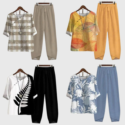 Alessia | Women's Two Piece Set Relaxed-Fit Loungewear