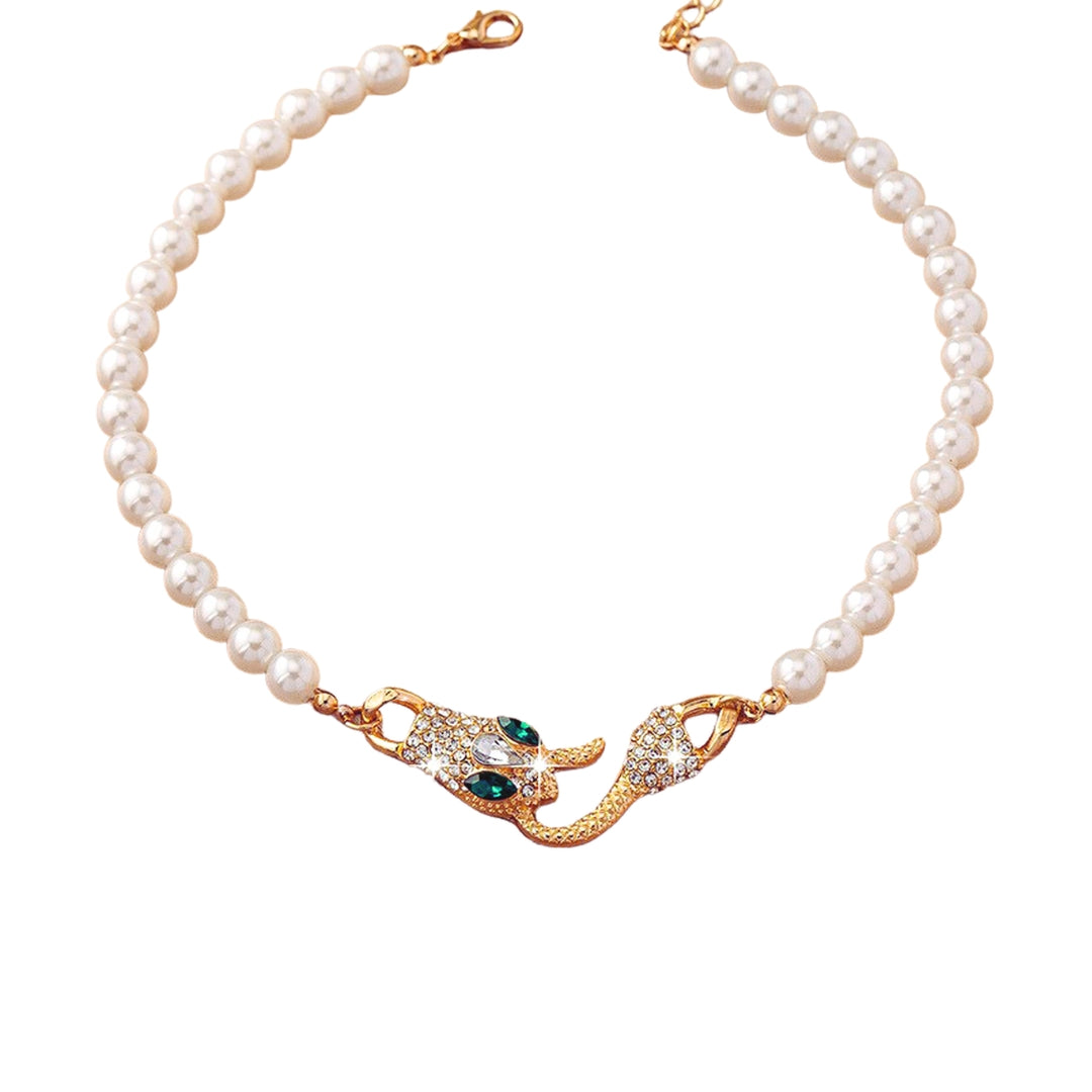 Aline™ | Pearl Snake Necklace 0