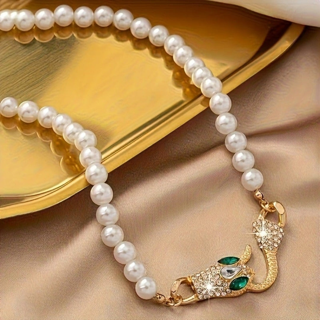 Aline™ | Pearl Snake Necklace 2