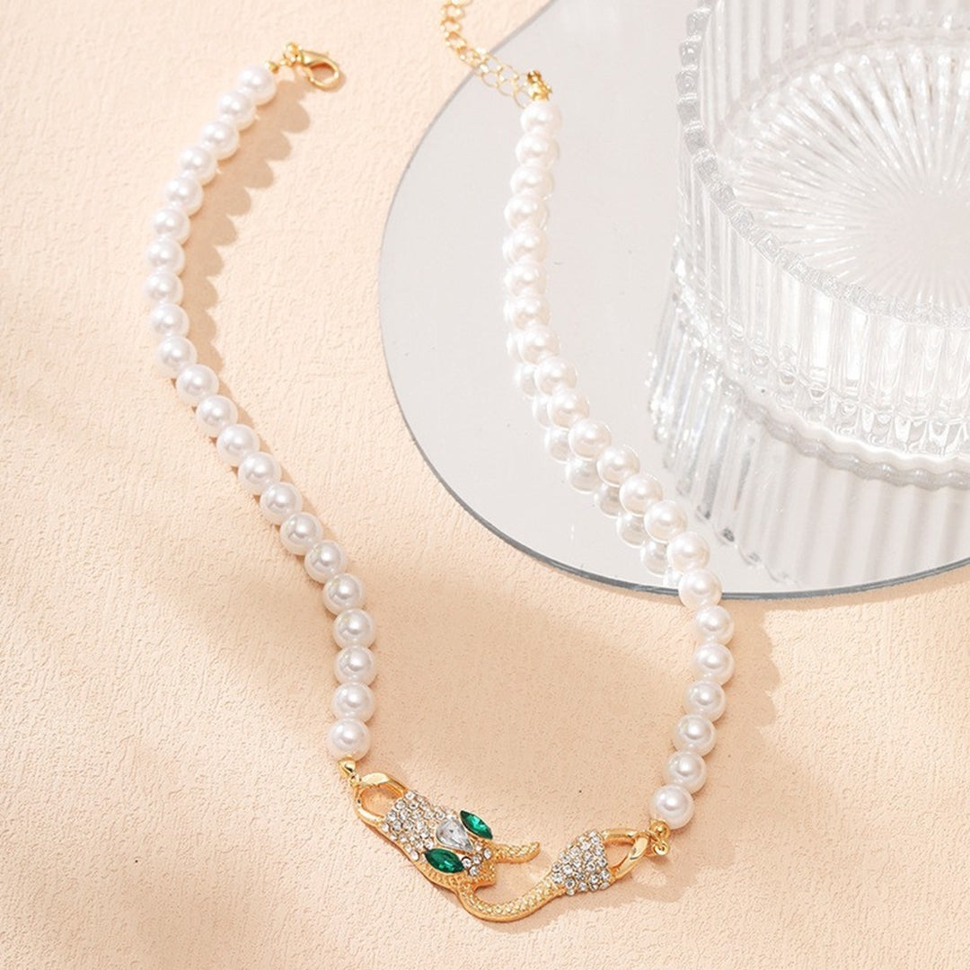 Aline™ | Pearl Snake Necklace 3