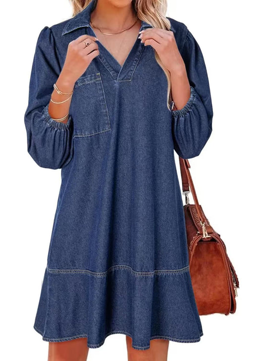 Amaia™ | Elegant Womens Dress with Puff Sleeves 0