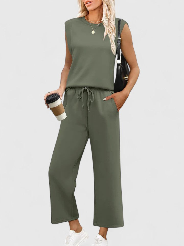 Anniston | Women's Two Piece Set Wide Leg Elegant Outfit