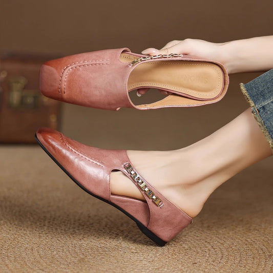 Avella Leather Mules 0