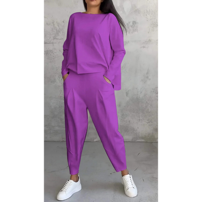 Avenn | Women's Relaxed-Fit Two-Piece Set - Casual Outings