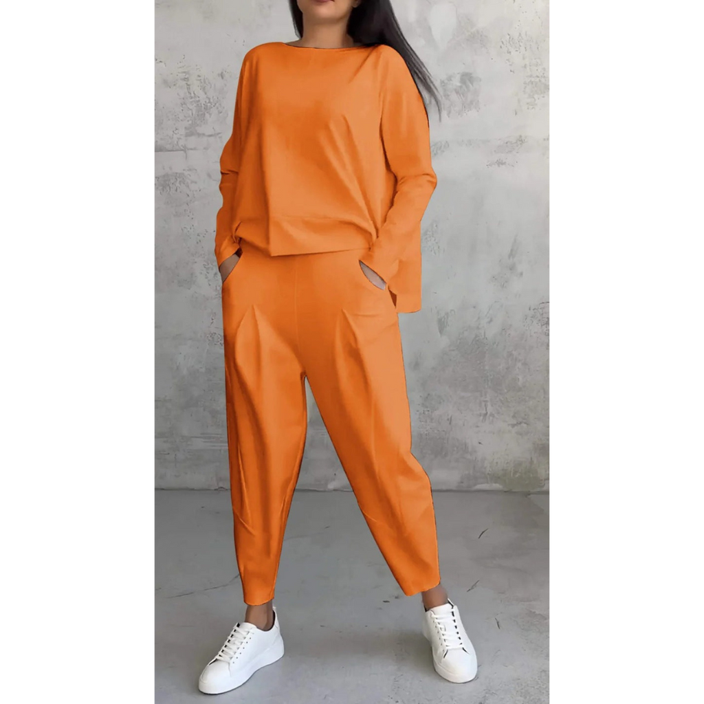 Avenn | Women's Relaxed-Fit Two-Piece Set - Casual Outings