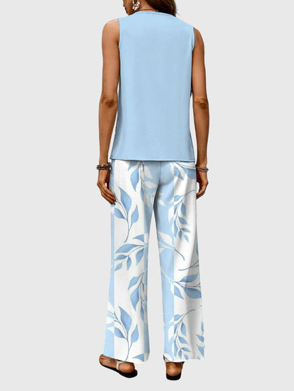 Brenda | Women's Two Piece Set Square-Neck Top & Skirt