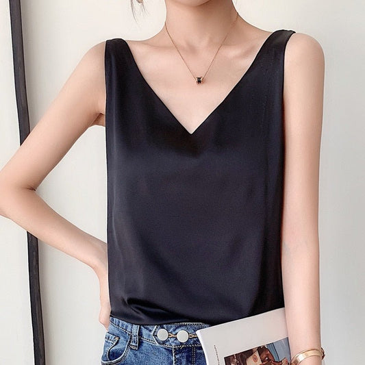 Cassandra™ | Elegant V-neck Top 0